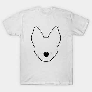 SHepherd Dog Outline T-Shirt
